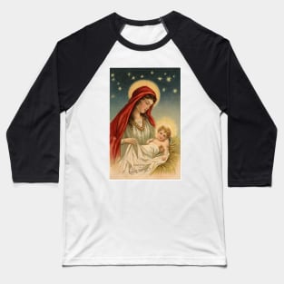 Mary and Jesus Baseball T-Shirt